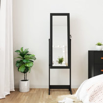 Black standing on sale jewelry armoire